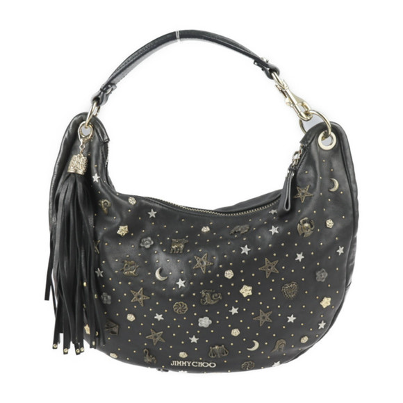 Jimmy Choo Bags Jimmy Choo Zodiac Shoulder Bag Leather Black One